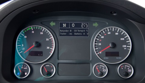 MAN TGX Dashboard / KMH