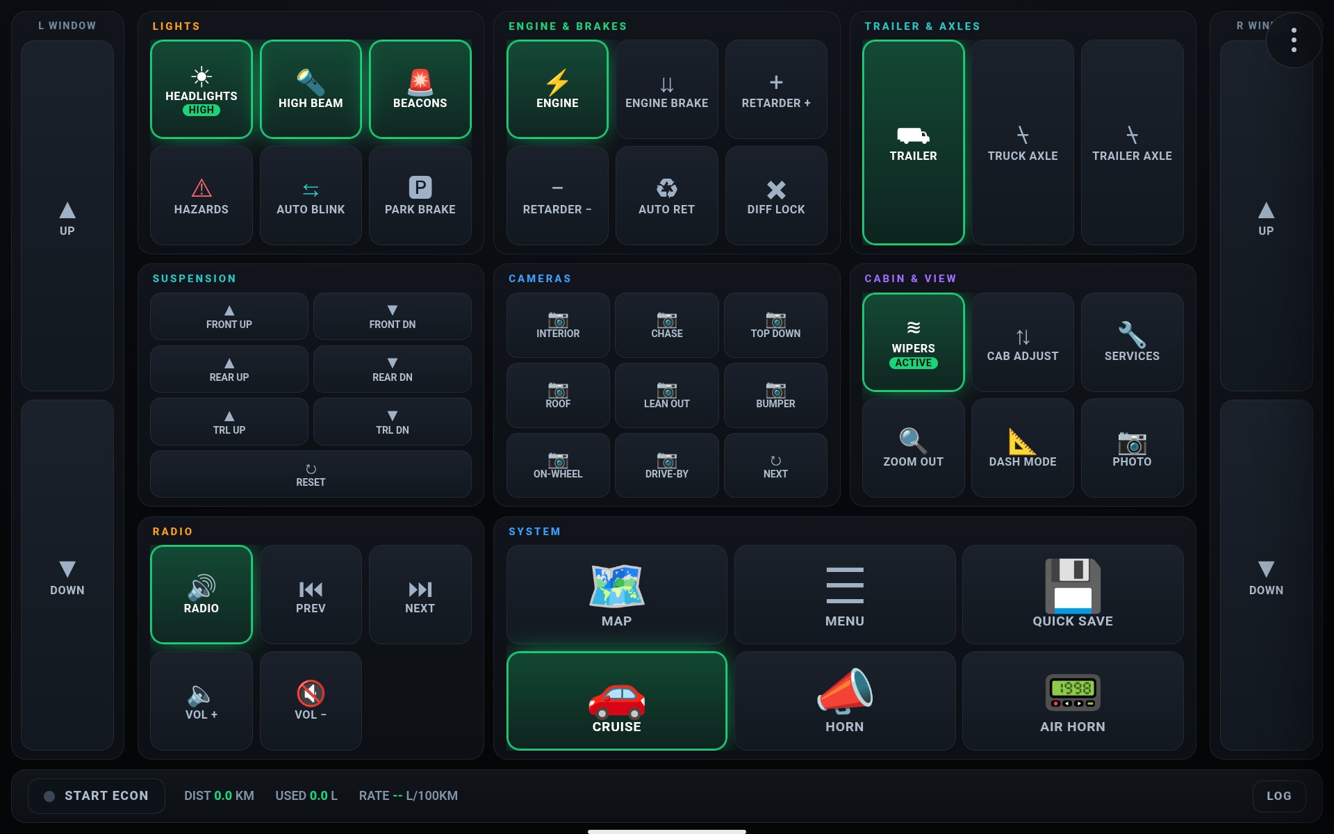 Trucker's Command Deck